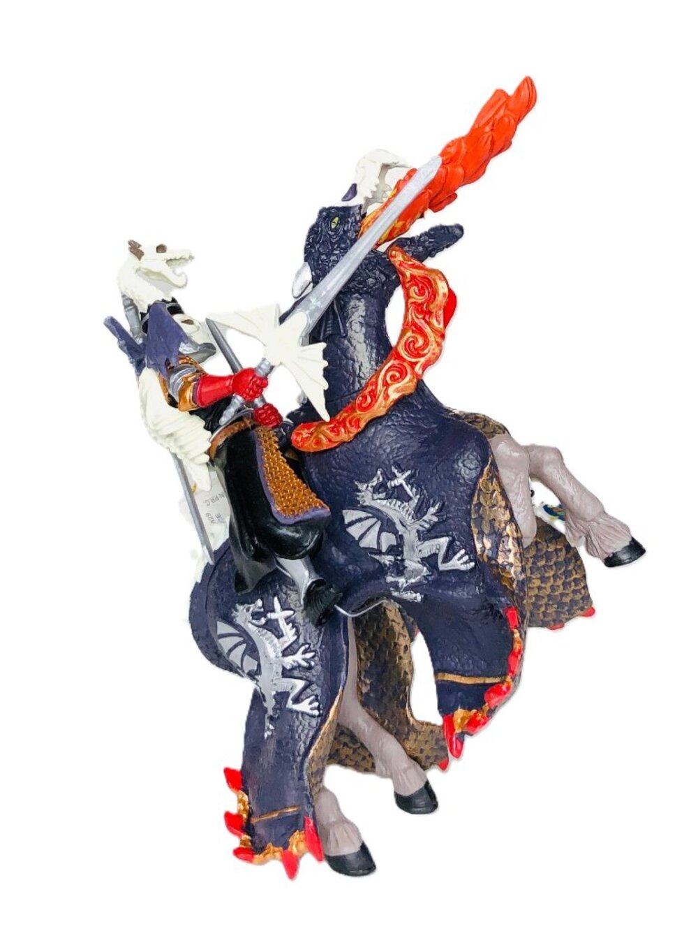 Papo Dragon Warrior and His Fire Breathing Horse Fantasy Figurines New w/Tag